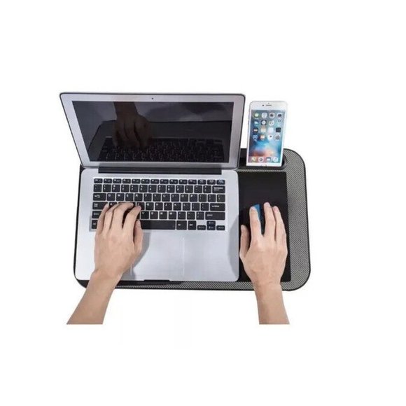 COPY - Modern Media Lap Desk, Fits 17" Laptop, dock for phone & Table, Mouse pad - Picture 2 of 7